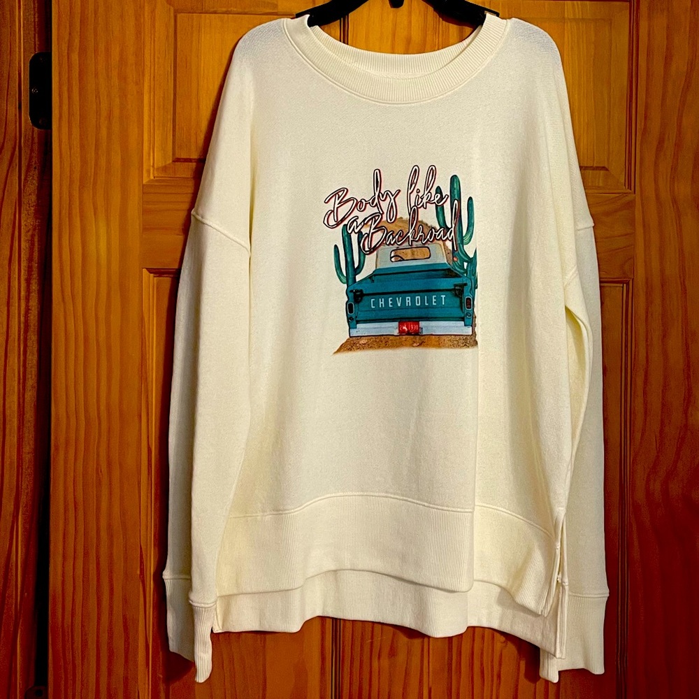 NWOT Sam Hunt - Body like a back road - sweatshirt